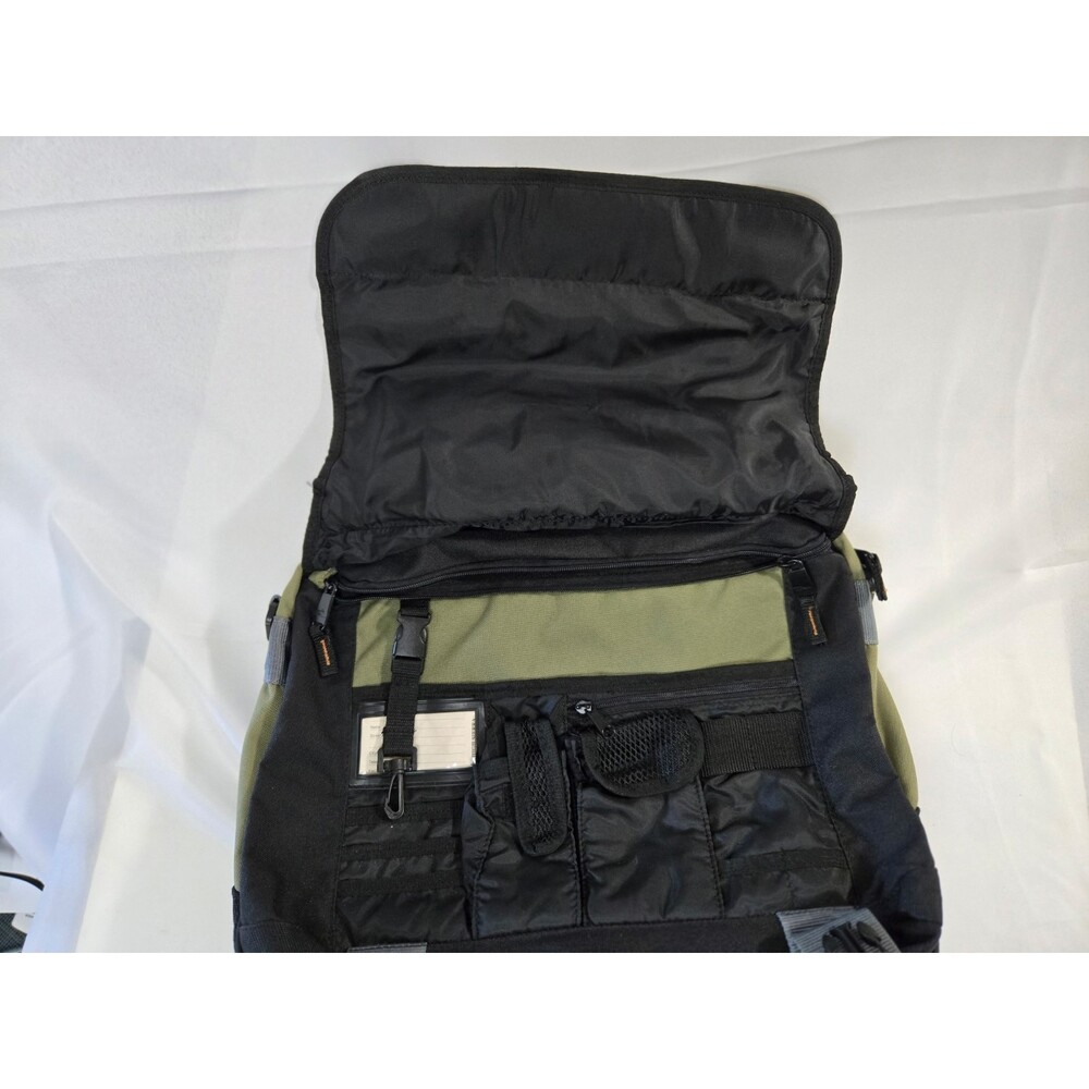 High Sierra Computer Case Laptop Shoulder Bag-Olive Green & Black - Picture 4 of 5